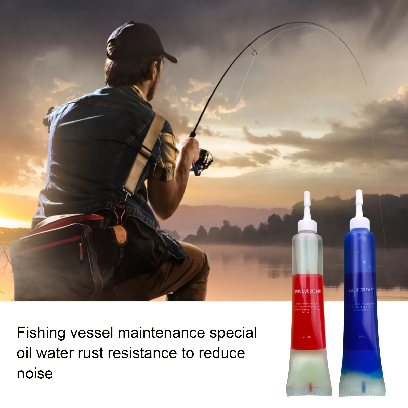 Reel Oil - 4개입 낚시 릴 유지보수 키트 낚시
