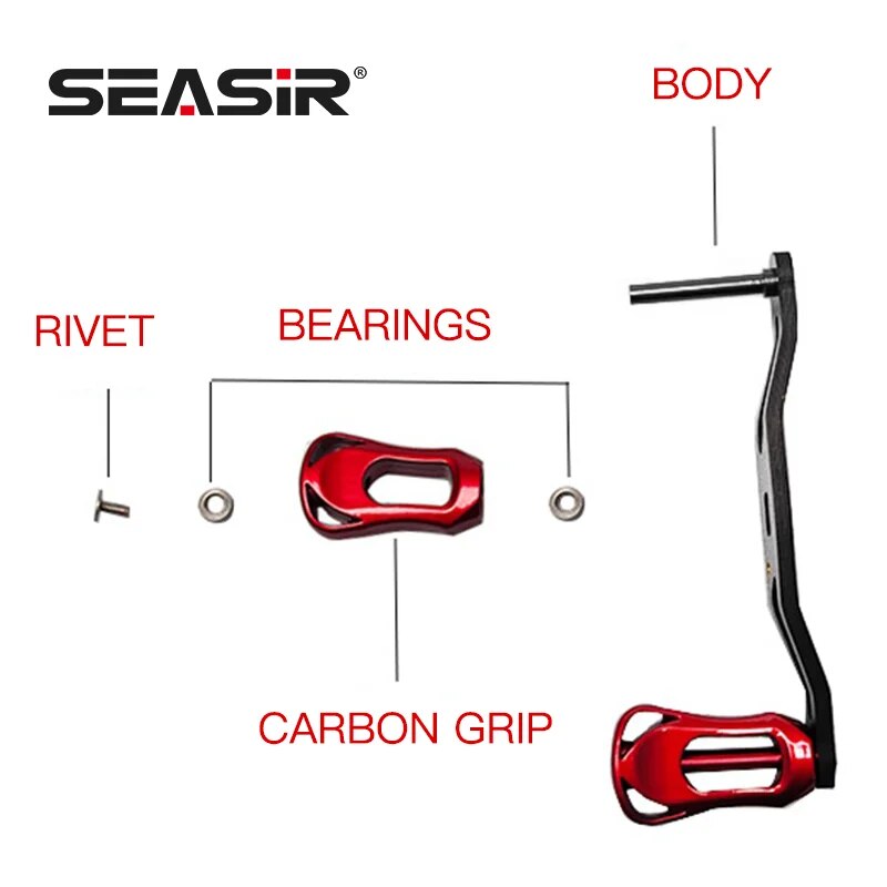 SEASIR 탄소 섬유 낚시 릴 핸들, 초경량 그립,  - Reel Spare Spool 리뷰 및 가격
